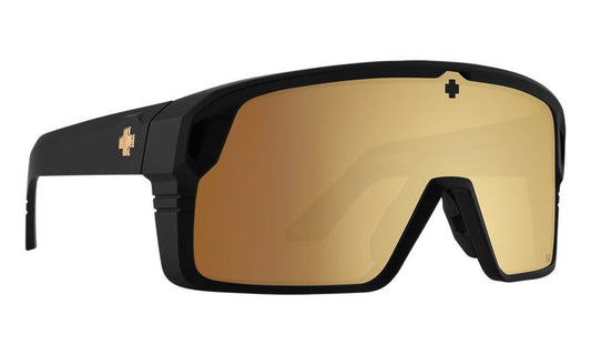 SPY MONOLITH - Soft Matte Black / Happy Bronze Gold Spectra Mirror