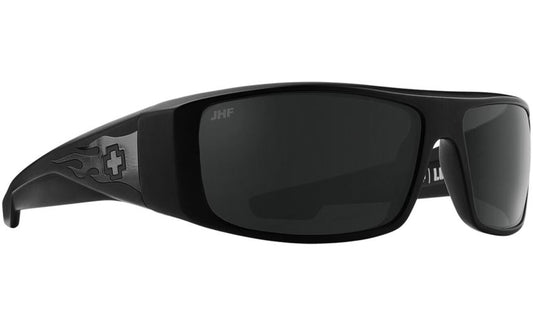 SPY LOGAN - Boo Johnson - Matte Black Gloss Black Flames / Happy Gray Green Black Mirror