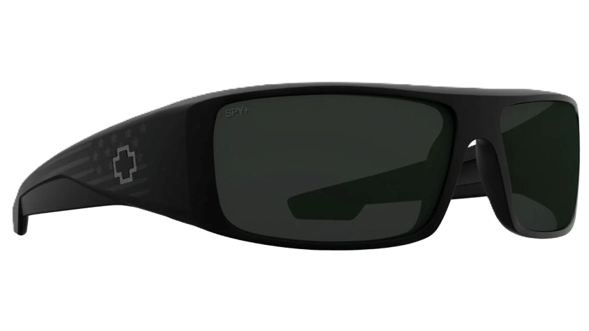 SPY LOGAN - Matte Black with Gloss Flag / Happy Gray Green