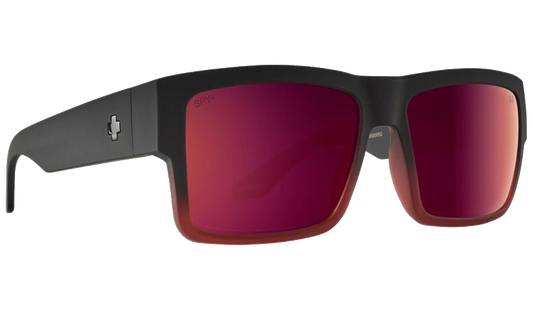 SPY CYRUS - Soft Matte Black Red Plum Fade / Happy Bronze Red Plum Mirror