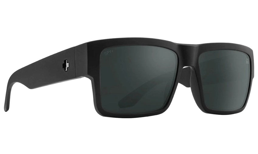 SPY CYRUS - Soft Matte Black / Happy Boost Polarized Black Mirror