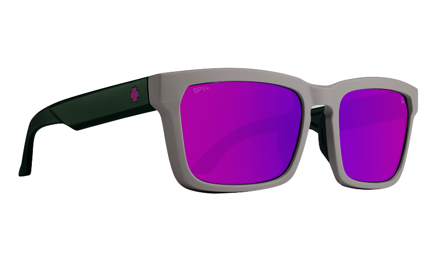 SPY HELM TECH- Gray Dark Green / Happy Bronze Purple Spectra - Large