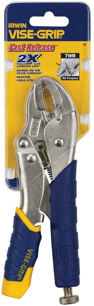 Irwin 7" Fast Release Curved Jaw Locking Pliers Vise-Grip with Wire Cutter 7WR 07T_2