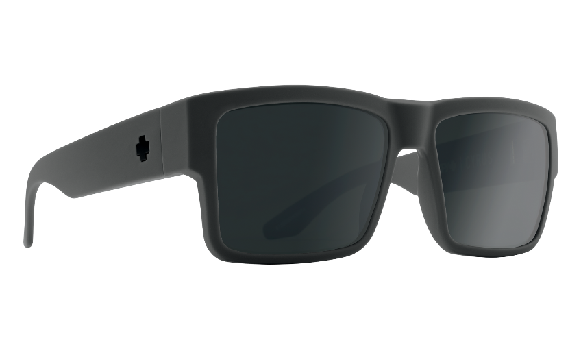 SPY CYRUS - Soft Matte Dark Gray / Happy Gray Green Polar with Black Spectra Mirror