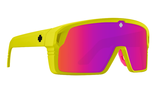 SPY MONOLITH - Matte Neon Yellow / Happy Gray Green Pink Spectra Mirror