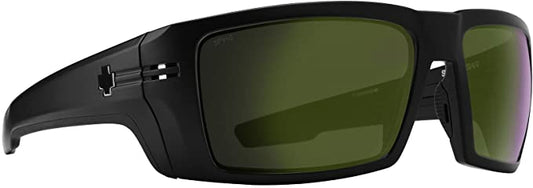 SPY REBAR - ANSI Matte Black / Happy Bronze Polarized Olive Spectra Mirror