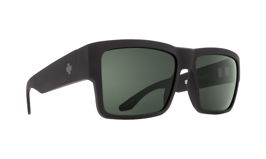 SPY CYRUS - Soft Matte Black / Happy Gray Green Polar