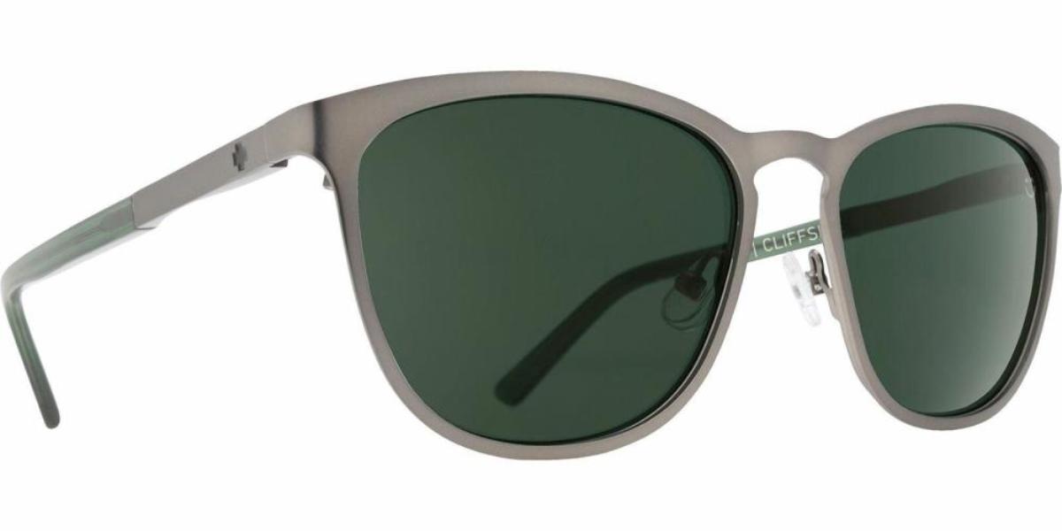 SPY CLIFFSIDE - Matte Gunmetal/Matte Translucent Seaweed - Happy Gray Green Lens