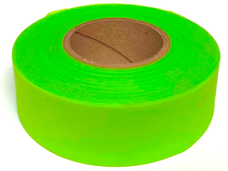Presco 1-3/16" Taffeta Flagging Tape - Lime