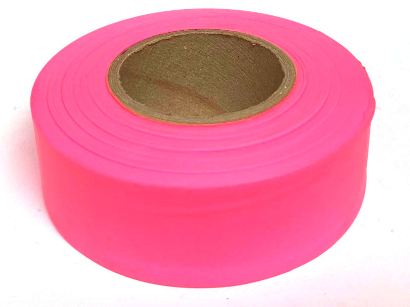 Presco 1-3/16" Taffeta Flagging Tape - Pink