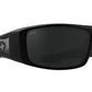 SPY LOGAN - Boo Johnson - Matte Black Gloss Black Flames / Happy Gray Green Black Mirror