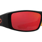 SPY LOGAN - Boo Johnson - Matte Black Orange Flames / Happy Gray Green Red Mirror