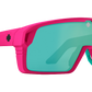 SPY MONOLITH - Matte Neon Pink / Happy Bronze Light Green Spectra Mirror