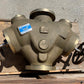 Hellan 6" 150 Brass In-line Flow Type DH Manual Strainer